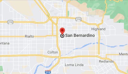 San Bernardino Google Map